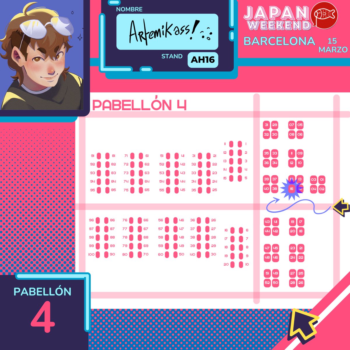 Este sabado estaré en la JW de Barcelona!! (Junto a <a href="/ritsuwis/">Silvia ☕🌻🔜 Japan Expo Paris</a> ) Artist House 16 <3