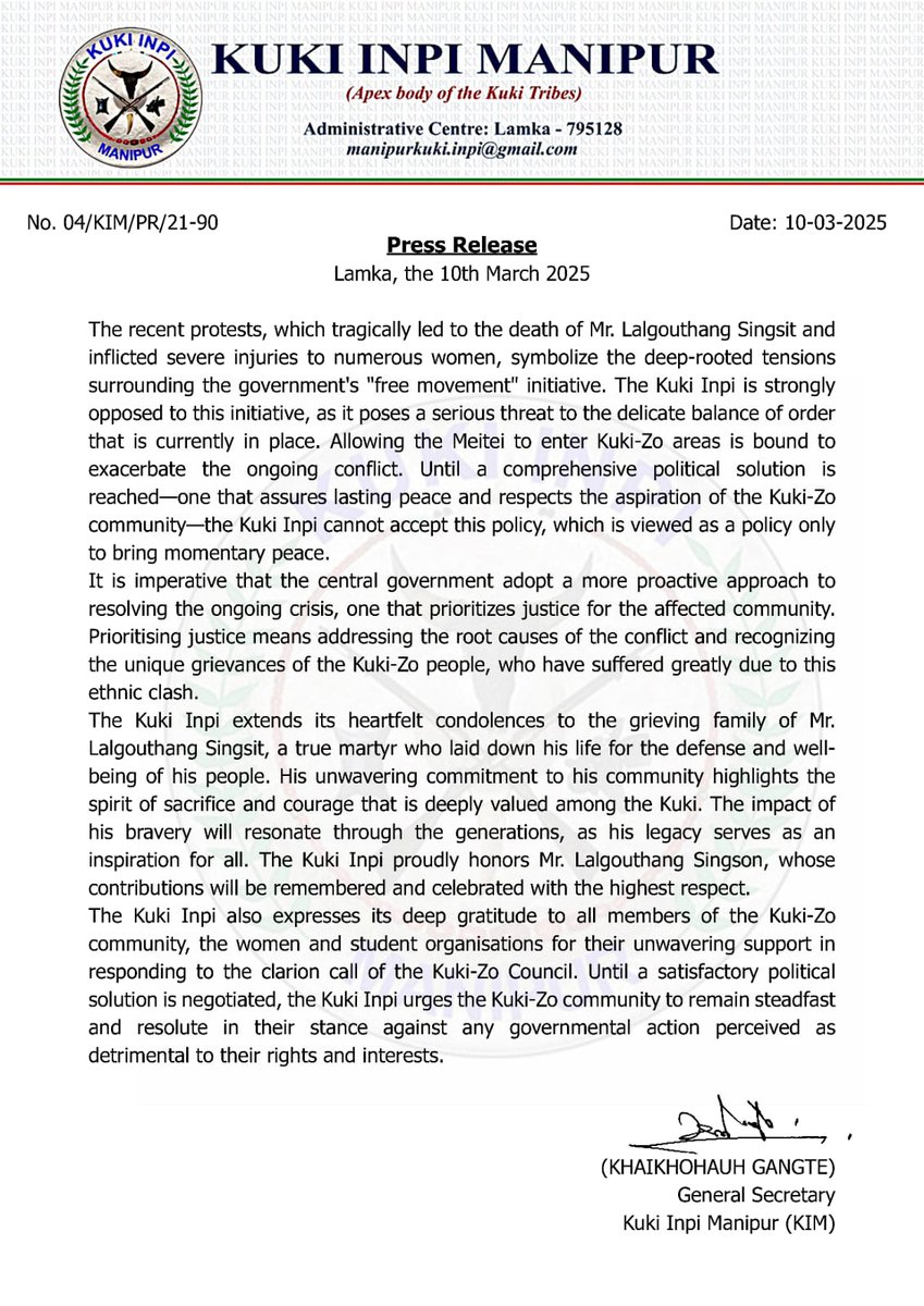 Press Release
10th March 2025