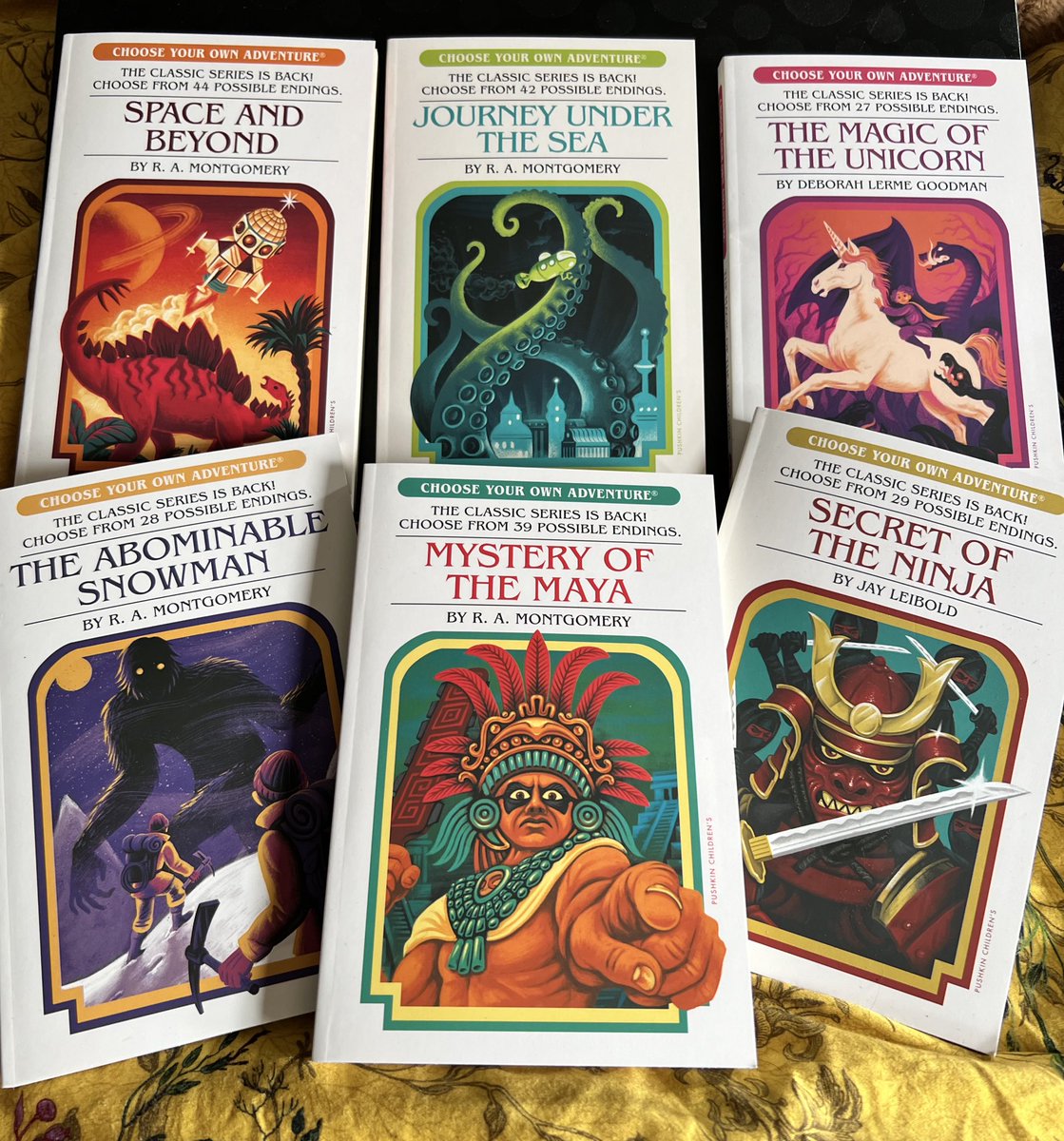 M. G. Leonard (@mglnrd) on Twitter photo When your book post transports you back to your childhood! <a href="/PushkinPress/">Pushkin Press</a> are bringing back the brilliant Choose Your Own Adventure books. 😃 I know tonnes of young readers are going to love these! Anyone else devour these? When your book post transports you back to your childhood! <a href="/PushkinPress/">Pushkin Press</a> are bringing back the brilliant Choose Your Own Adventure books. 😃 I know tonnes of young readers are going to love these! Anyone else devour these?