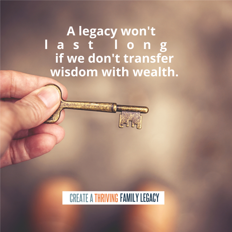 LegacySteward's tweet image. A legacy won't last long if we don't transfer wisdom with wealth. #WisdomTransfer #LiveWell #LeaveWell amazon.com/Create-Thrivin…