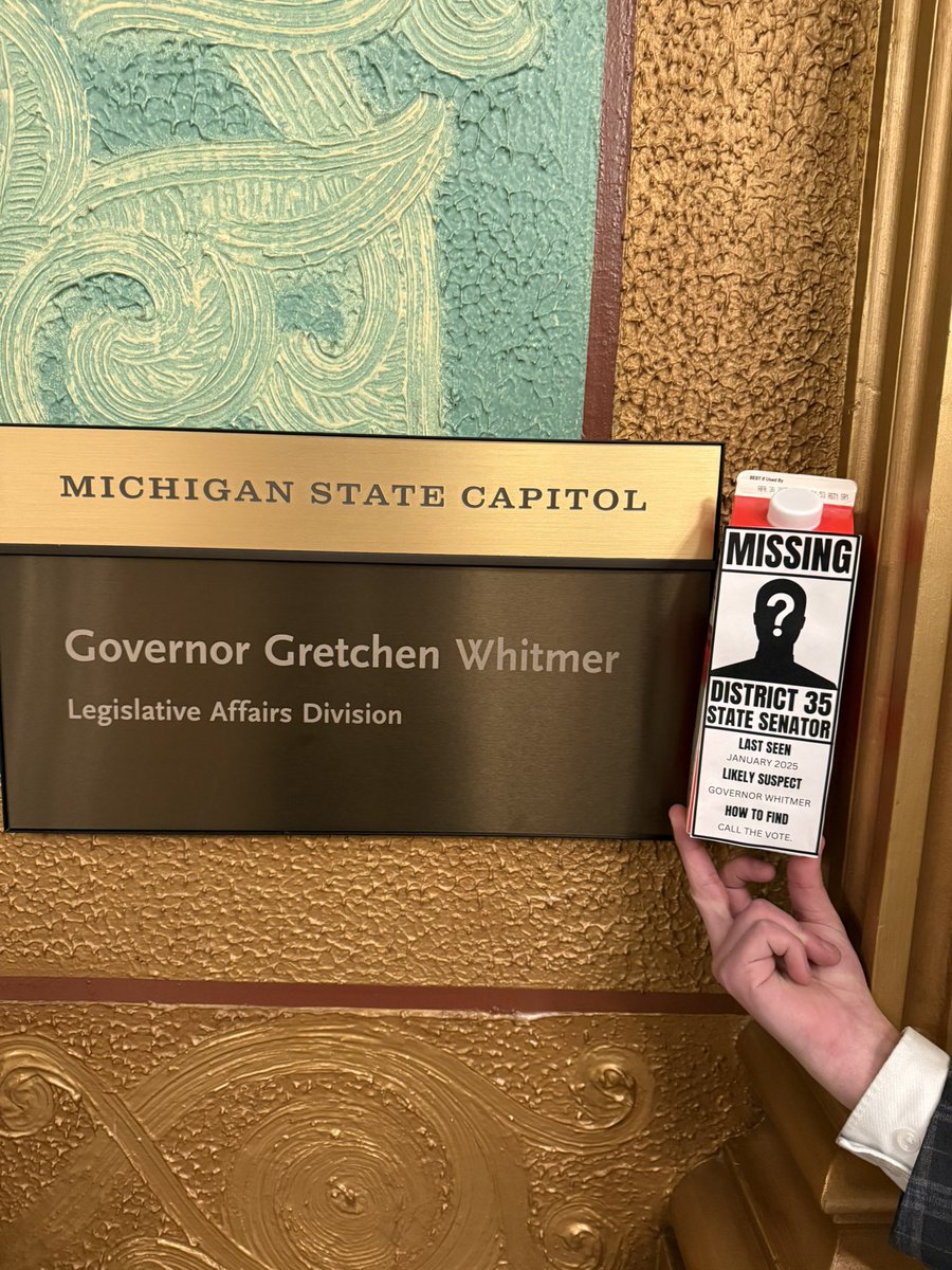 Hey <a href="/GovWhitmer/">Governor Gretchen Whitmer</a> 

Are you going to call an election this week or are you going to keep denying a quarter million Michiganders Senate representation?