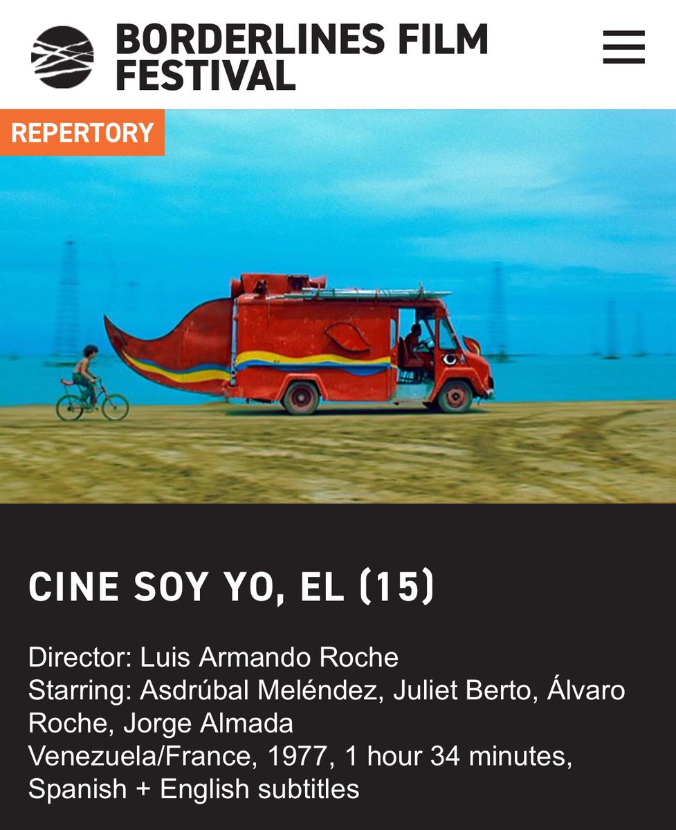 Lorena Pino M (@lorenapinom) on Twitter photo Today! Monday 10/3, El cine soy yo (Luis Armando Roche, 1977 🇻🇪🇫🇷) ends its tour across the UK as part of <a href="/CineRedis/">Cinema Rediscovered</a> 📽️ if you are taking part at Borderlines Film Festival don’t miss this film! borderlinesfilmfestival.co.uk/film/cine-soy-… Today! Monday 10/3, El cine soy yo (Luis Armando Roche, 1977 🇻🇪🇫🇷) ends its tour across the UK as part of <a href="/CineRedis/">Cinema Rediscovered</a> 📽️ if you are taking part at Borderlines Film Festival don’t miss this film! borderlinesfilmfestival.co.uk/film/cine-soy-…