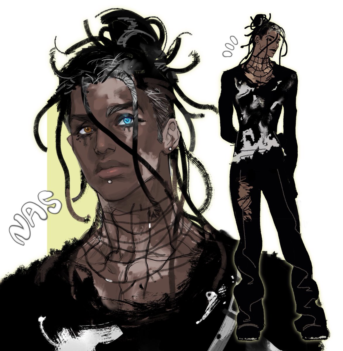 blue_octopus12's tweet image. p2是网友的oc