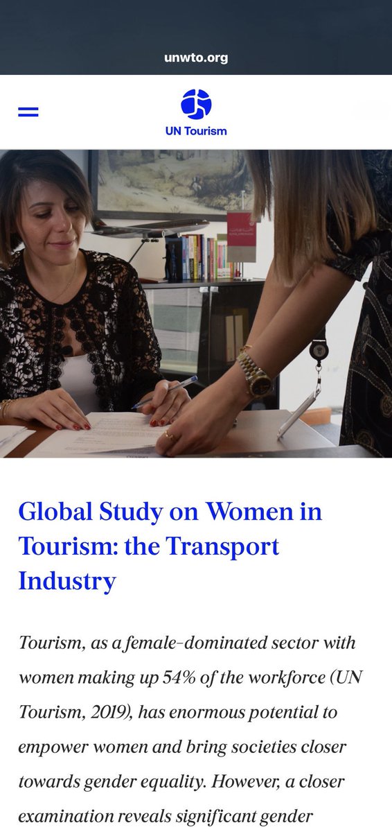Jeannette Ceja (@jeannetteceja) on Twitter photo Did you know? There is an exciting new study called Women in Tourism: the Transport Industry in the pipeline by the <a href="/UNWTO/">UN Tourism</a> and the International Transport Workers' Federation (ITF) set for 2026:
🔗: unwto.org/ethics/global-…
#Tourism #Womenintravel #WomensHistoryMonth Did you know? There is an exciting new study called Women in Tourism: the Transport Industry in the pipeline by the <a href="/UNWTO/">UN Tourism</a> and the International Transport Workers' Federation (ITF) set for 2026:
🔗: unwto.org/ethics/global-…
#Tourism #Womenintravel #WomensHistoryMonth