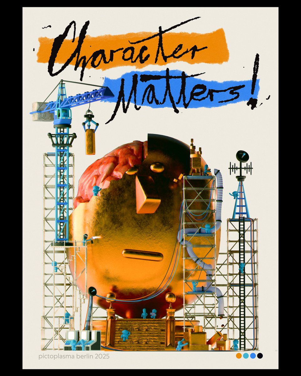 Conor Kehelly (@_kehelly_art) on Twitter photo My new attempt at a poster submission for the <a href="/pictoplasma/">Pictoplasma</a> "character matters" prompt.
Featuring 17 little blue workers trying their best to finish their golden idol My new attempt at a poster submission for the <a href="/pictoplasma/">Pictoplasma</a> "character matters" prompt.
Featuring 17 little blue workers trying their best to finish their golden idol