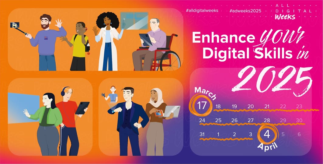 🚀¡Falta una semana para la #AllDigitalWeeks 2025!

Volvemos a participar en esta campaña que pone el foco en la importancia de una 'Ciudadanía digital educada', dirigida a promover una sociedad bien informada, conectada y que participa de forma responsable en entornos digitales.