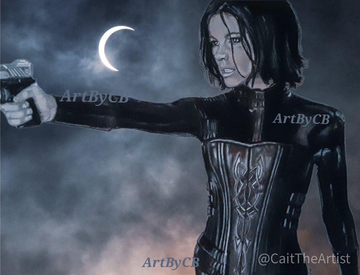 Kate Beckinsale as Selene from movie Underworld!
-Charcoal drawing with digital edit on the background.

-Prints available on ArtPal. 
ArtPal.com/artbycb?i=3165…

<a href="/ArtistCornerTS/">Artist Corner</a>
