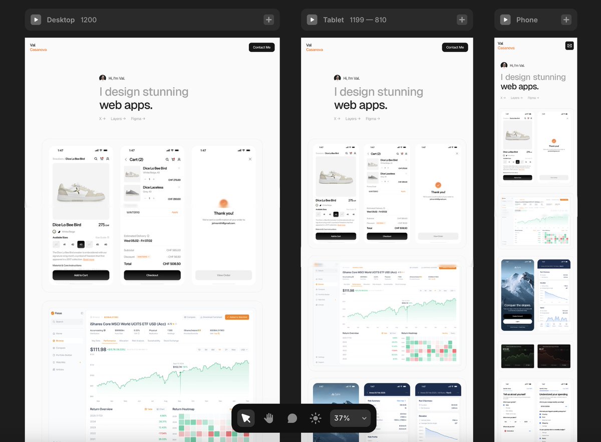Portfolio in the making with <a href="/framer/">Framer</a>
