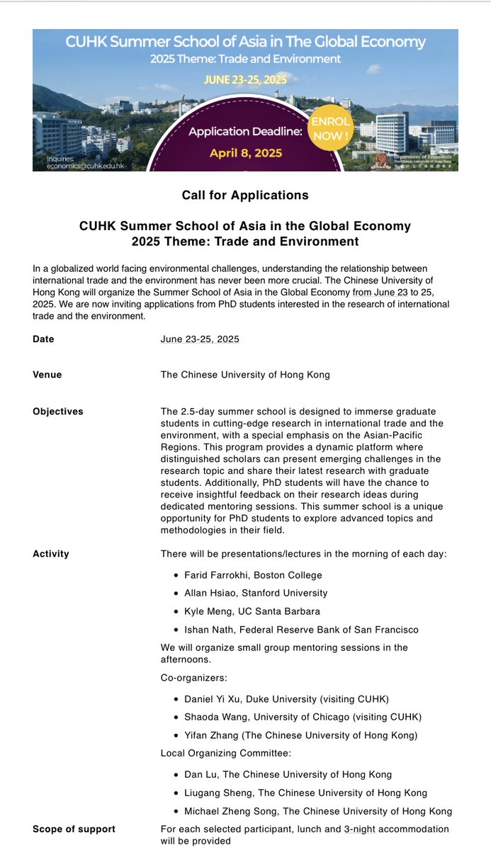 Interested PhD students: please submit the application to cloud.itsc.cuhk.edu.hk/webform/view.p… by April 8, 2025. Combine the following documents in one PDF and upload it to the online platform 
·  CV
·  Writing Sample
·  List of Referee