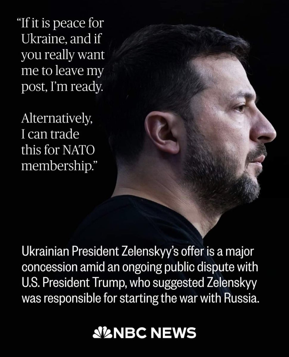 Should Zelenskyy sign a peace deal with Trump—who can’t be trusted, &amp; is on Putin’s side? Trump’s now demanding that Zelensky call an election (potentially step down), in order to secure military aid &amp; US intelligence.

Trump’s also demanding Ukraine give up territory to Russia.
