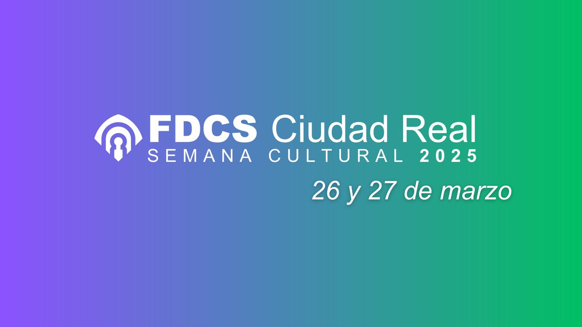 Facultad de Derecho y Ciencias Sociales CR (@fdcs_cr) on Twitter photo La Facultad de Derecho y Ciencias Sociales de Ciudad Real - <a href="/fdcs_cr/">Facultad de Derecho y Ciencias Sociales CR</a> celebrará su Semana Cultural 2025 los próximos días 26 y 27 de Marzo con distintas actividades. Más información: uclm.es/ciudad-real/de…. La Facultad de Derecho y Ciencias Sociales de Ciudad Real - <a href="/fdcs_cr/">Facultad de Derecho y Ciencias Sociales CR</a> celebrará su Semana Cultural 2025 los próximos días 26 y 27 de Marzo con distintas actividades. Más información: uclm.es/ciudad-real/de….