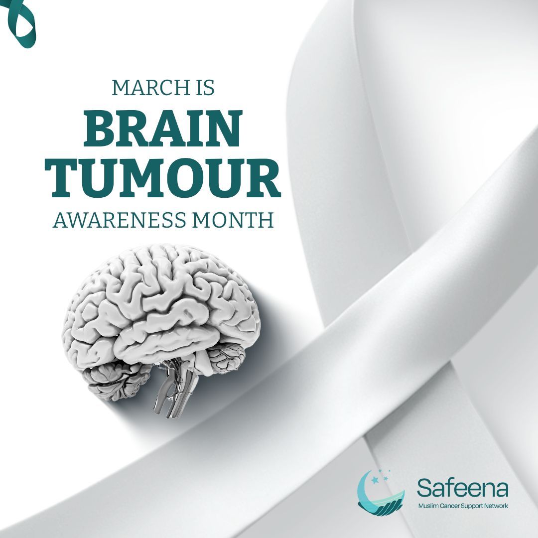 This Ramadan, let’s raise awareness about brain tumours — a silent illness affecting many in our communities.
🧠 Watch For: Headaches, nausea, vision/speech issues, memory changes.
📌 Who’s at Risk: Family history, high radiation exposure.
🤲🏽 How to Help: Share knowledge, support