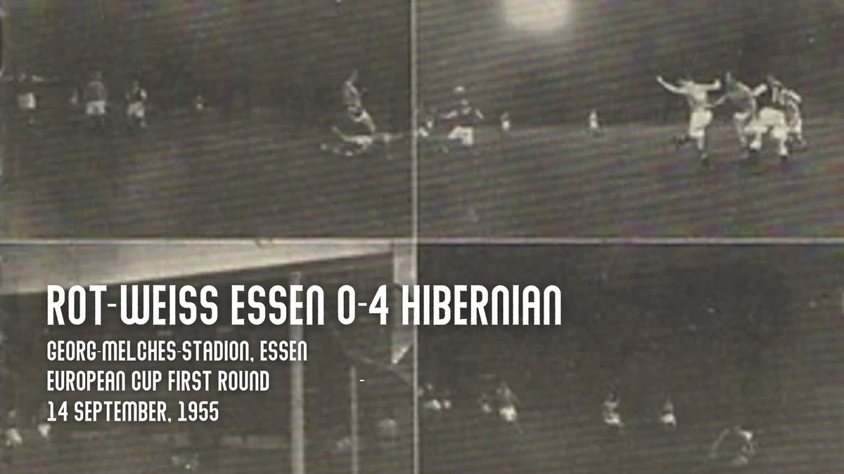 Hibs were the first club from the British Isles to enter the European Cup, taking part in its inaugural year.

They did so in style, trouncing Rot-Weiss Essen 4–0 on their own patch in the first fixture.

This was the golden era of Hibernian.