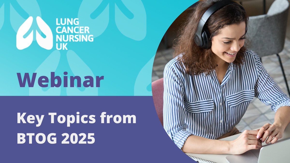 Our next webinar on the 18th March will provide cover Key Topics from BTOG 2025.

If you didn't attend BTOG this year, this webinar is an excellent opportunity to catch up on the important #LungCancer updates that were shared.

Register 🔗 ow.ly/cJBl50Vb6Me