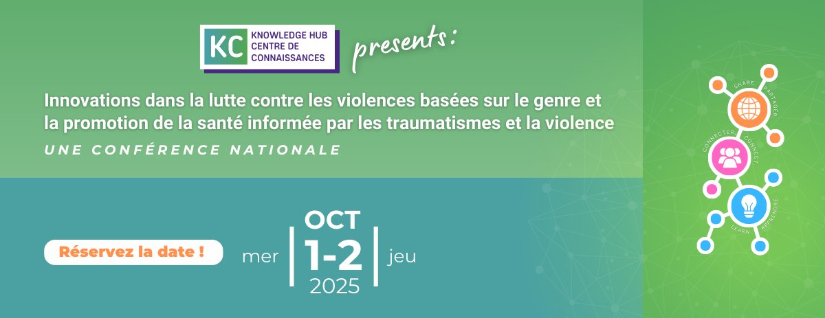 Registration is now open! L'inscription est maintenant ouverte !
The Knowledge Hub at the Centre for Research &amp; Education on Violence against Women &amp; Children, Western University is hosting a conference October 1-2, 2025 in Toronto, ON 
crevawc.purplepay.uwo.ca/confrence/know…