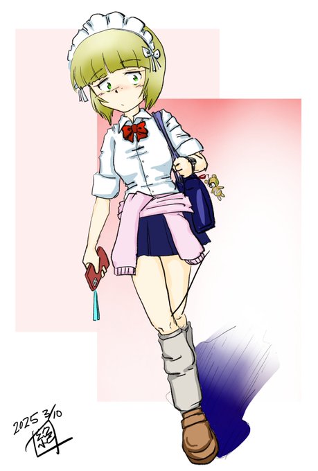 そんな訳で昨日のカトラスさんに色塗ってみた!
やっぱりカトラスさんにギャルスタイルは
メッチャ似合うと思うのです‥‼︎
カワユス…‼︎ 