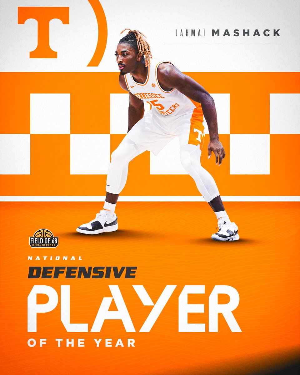 Tennessee Basketball (@vol_hoops) on Twitter photo no arguments here
<a href="/TheFieldOf68/">The Field of 68</a> has named Jahmai Mashack its National Defensive Player of the Year 🔒
read more → 1tn.co/4kF5GwQ no arguments here
<a href="/TheFieldOf68/">The Field of 68</a> has named Jahmai Mashack its National Defensive Player of the Year 🔒
read more → 1tn.co/4kF5GwQ