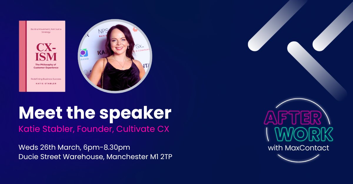 Have you registered for our next Afterwork with MaxContact event yet? On Wednesday 26th March at 6pm, we're back with another insights-packed event in Manchester 🎉

See you there? Register your place 👉 eu1.hubs.ly/H0hnZP00