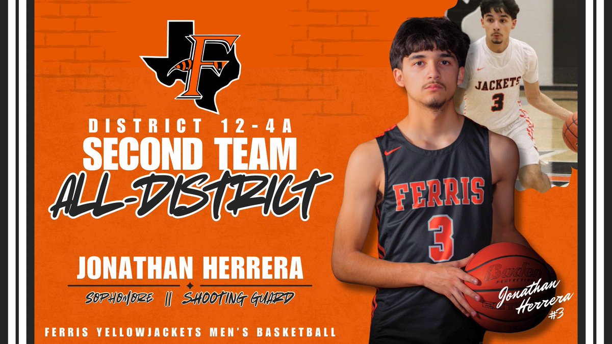Ferris Basketball (@ferrisbasketba1) on Twitter photo Congratulations to <a href="/JonathanHer111/">Jonathan Herrera</a> for being recognized as 2nd Team All-District in the very ultra competitive 12-4A district.
βThe Tradition Continuesβ Congratulations to <a href="/JonathanHer111/">Jonathan Herrera</a> for being recognized as 2nd Team All-District in the very ultra competitive 12-4A district.
βThe Tradition Continuesβ
