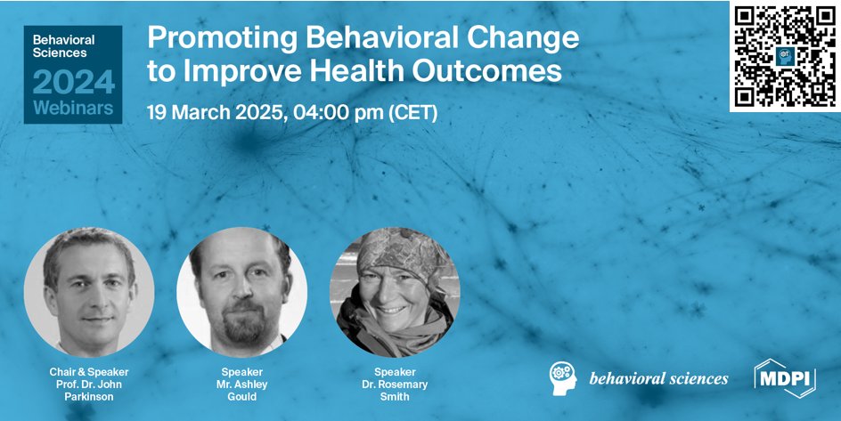 Join the Behavioural Sciences webinar for FREE 
Date: 19 March 2025 -  Time: 3:00 PM GMT / 4:00 PM CET
Register here: sciforum.net/event/BehavSci…