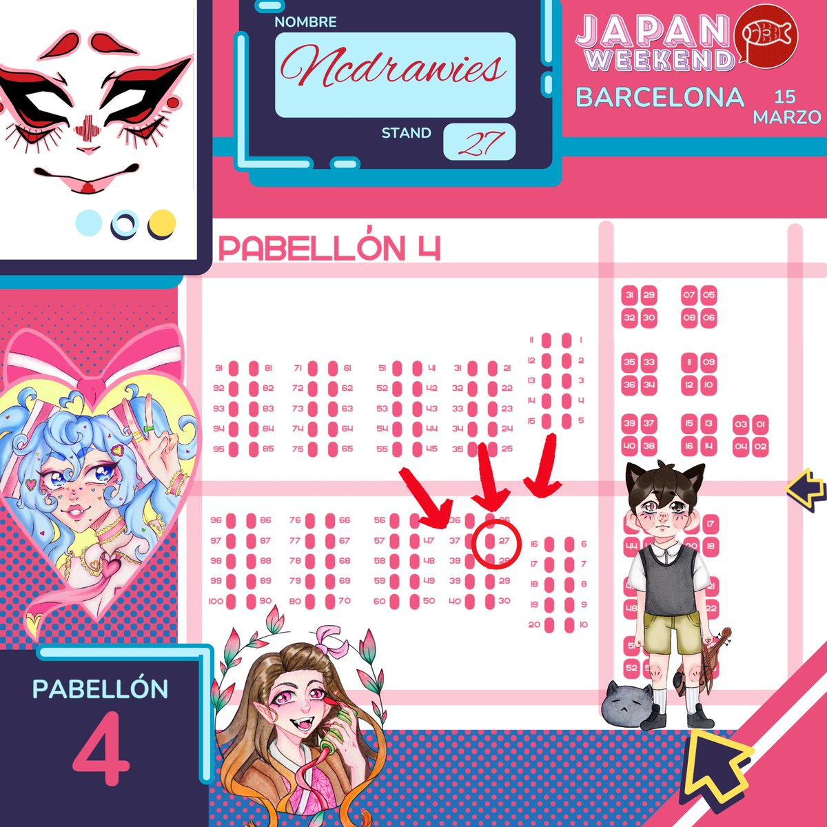 soft_sanae's tweet photo. @JW_Arte Hola! Soy Ncdrawies y estaré en el stand de NC número 27!!
Os dejo ejemplos de chapas, prints y llaveros. Mis principales fandoms son Omori, League of Legends y algunos animes más! https://t.co/wR0AtqJcUd
