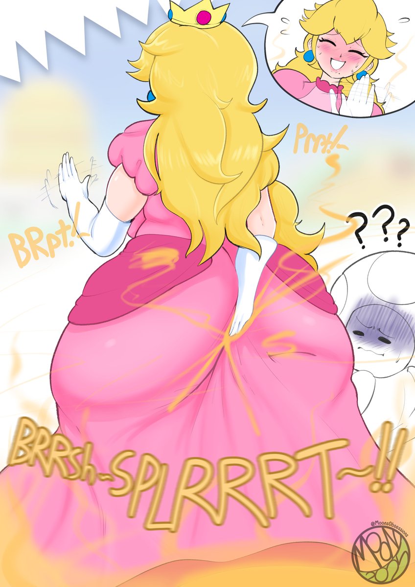 Yeah yeah yeah, I’m not immune to propaganda-

As a princess, it’s important to maintain your image by any means necessary… even if it means digging up your ass to try and stifle your farts-

I did this as a warm up a while ago, happy mar10 day~