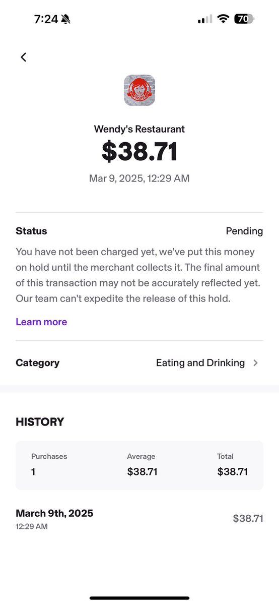 mickers101's tweet image. Didn’t realize a small son of baconator combo with a small vanilla frosty was now almost $40 in Canada… @WendysCanada love getting scammed by the night staff in Winnipeg 🙄