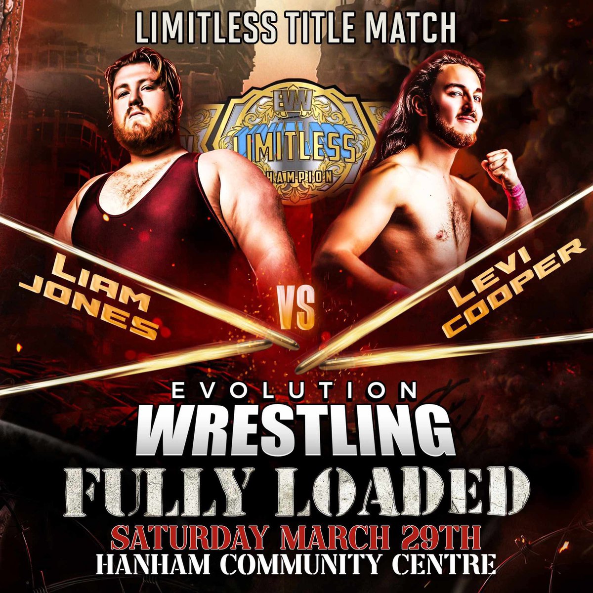 evolutionwres's tweet photo. HAVE YOU GOT YOUR TICKETS YET?

Evolution Wrestling returns to Hanham Community Centre this March!
With former WWE stars, top UK wrestlers and your EVW favourites!

Don’t miss out - March 29th

https://t.co/wMaTIY8byM https://t.co/RlyIRudjSI