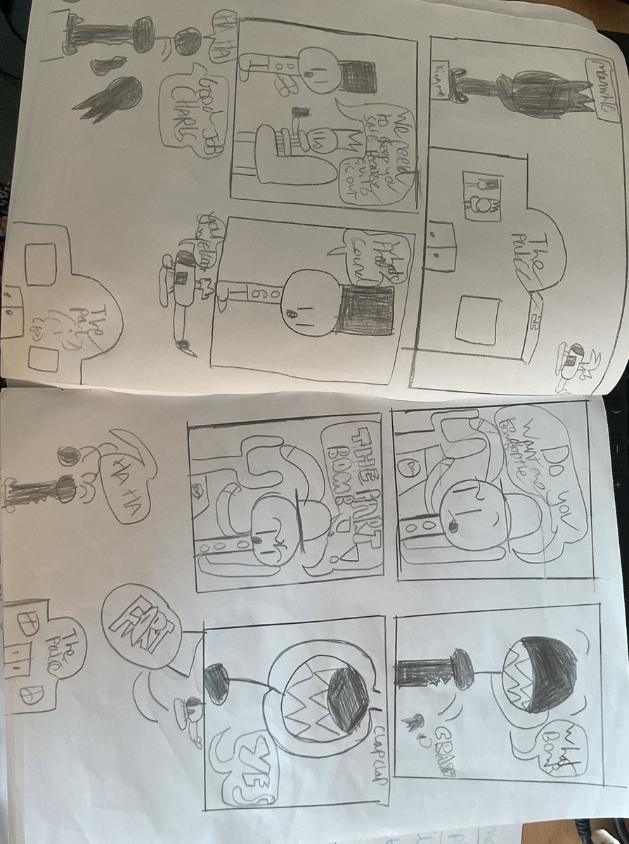 <a href="/JimSmithStuff/">Jim Smith</a> One of our year 5 children were so inspired by you that they went away and created their own story. Here is a little snippet of ‘King Noob’ #ffpsyear5 #ffpsreading #ffpsenglish