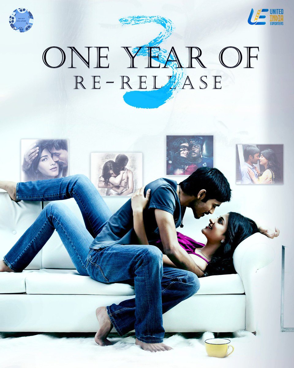 1 year of 3 Re-Release 

A year ago United India Exporters CEO Mr  Anees (<a href="/Mdanees_3/">Md Anees</a>) alongside Movies Singapore 🇸🇬 brought back #Moonu (3) to cinemas for audiences to relish, experience the emotional love story  ♥️ 

The energy celebrations from #Dhanush, #Anirudh, #SruthiHassan