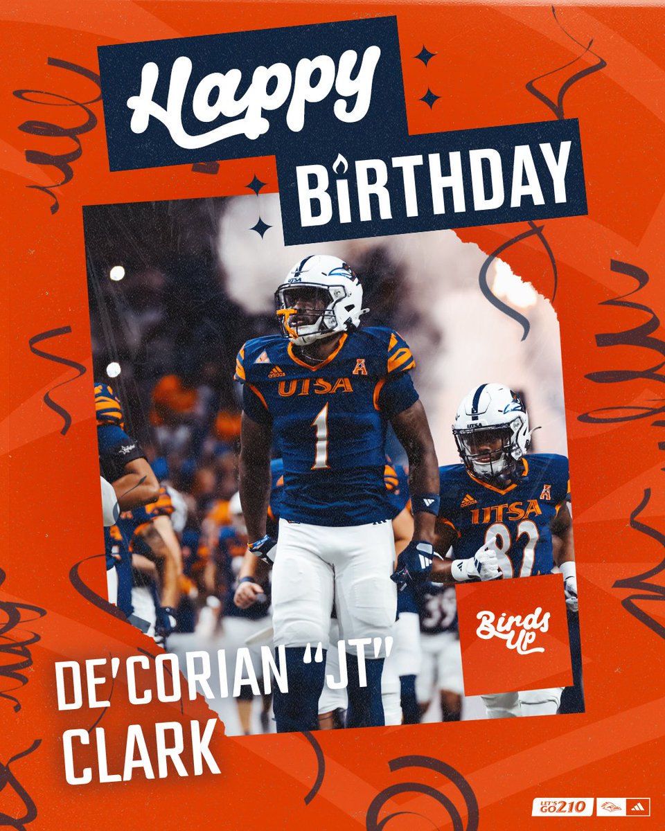 Happy birthday, <a href="/DeCorianClark6/">DC1ARK_</a>! 🎂🎉 #BirdsUp 🤙
