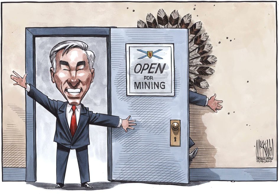 BigJMcC's tweet photo. #DrillBabyDrill #FirstNations #ConqueredPeoples #TreatyRights #nsmining #MANS #SeanKirby

@CH_Cartoon https://t.co/7H3CqDy43M