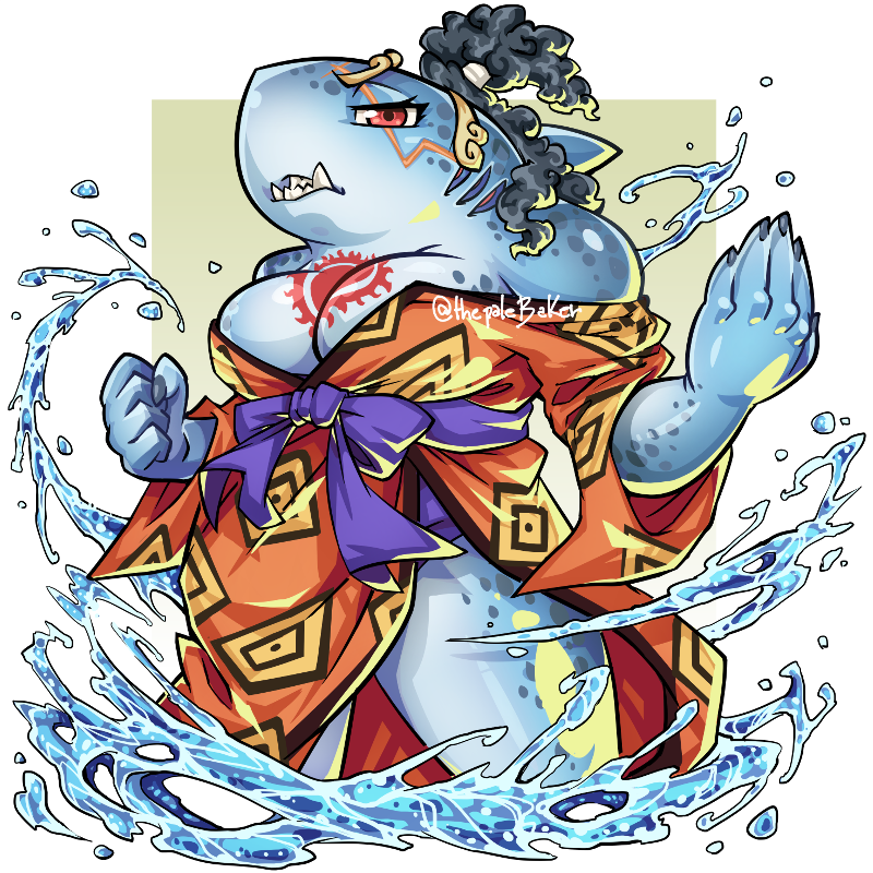 ThePaleBaker's tweet photo. Fishman Karate! 🌊🌊 #onepiece #JINBEI #furryart https://t.co/orlxeHc2K4