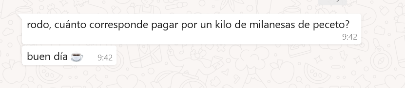 Muchos me escriben para consultas gastro ("dónde comer una cosa, dónde conseguir tal otra"), pero esto se me está yendo de las manos....