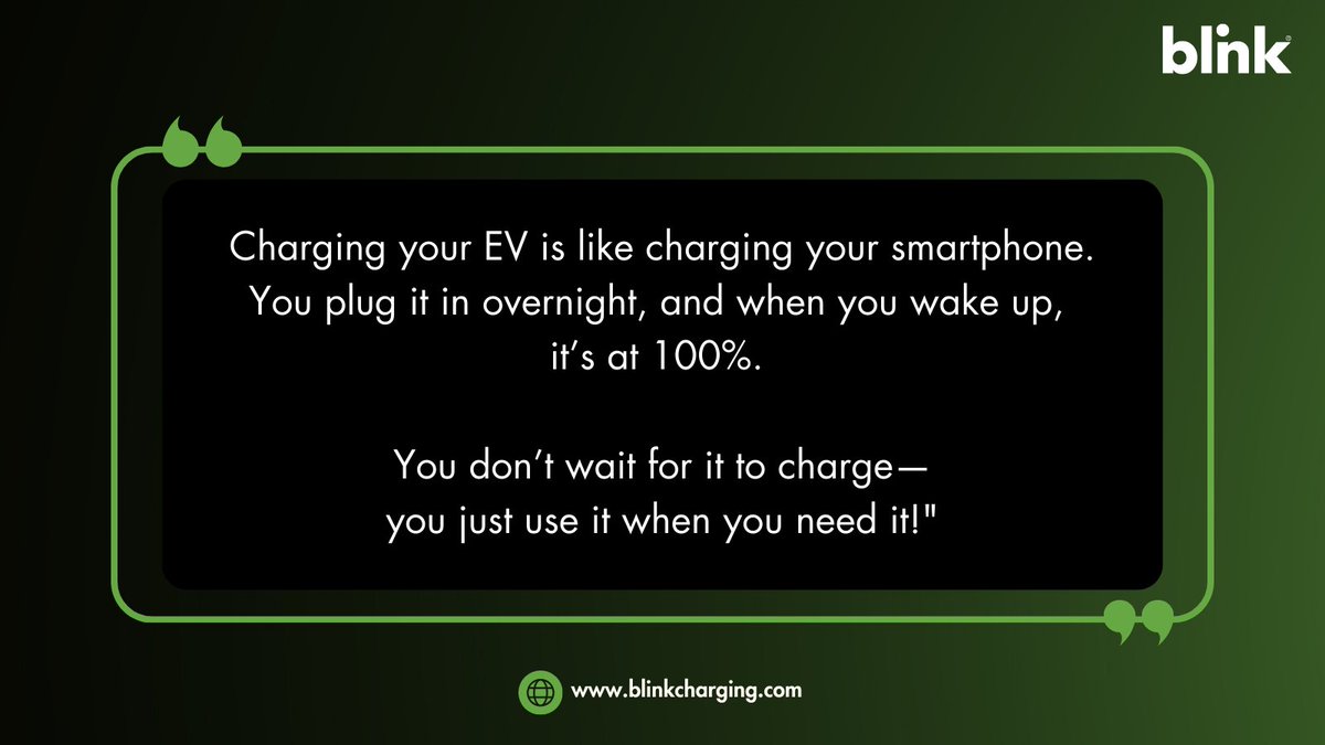 BlinkCharging's tweet photo. Range confidence is the future. Keep your EV charged, and you’ll always be ready to roll. 🔋🚗⚡
Peace of mind, every drive. https://t.co/NtnEPdjnW1
#RangeConfidence #EVLife #BlinkCharging https://t.co/lGcQ4jvG9Z