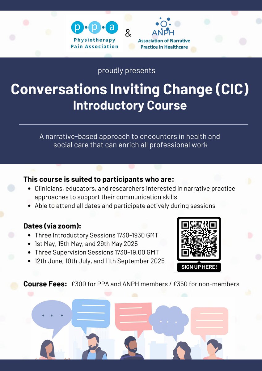 PhysioPainAssoc's tweet image. Check out our Conversations Inviting Change Introduction Course

 "Very helpful...applicable to patients struggling with change and colleague challenges”

ppa.csp.org.uk/courses