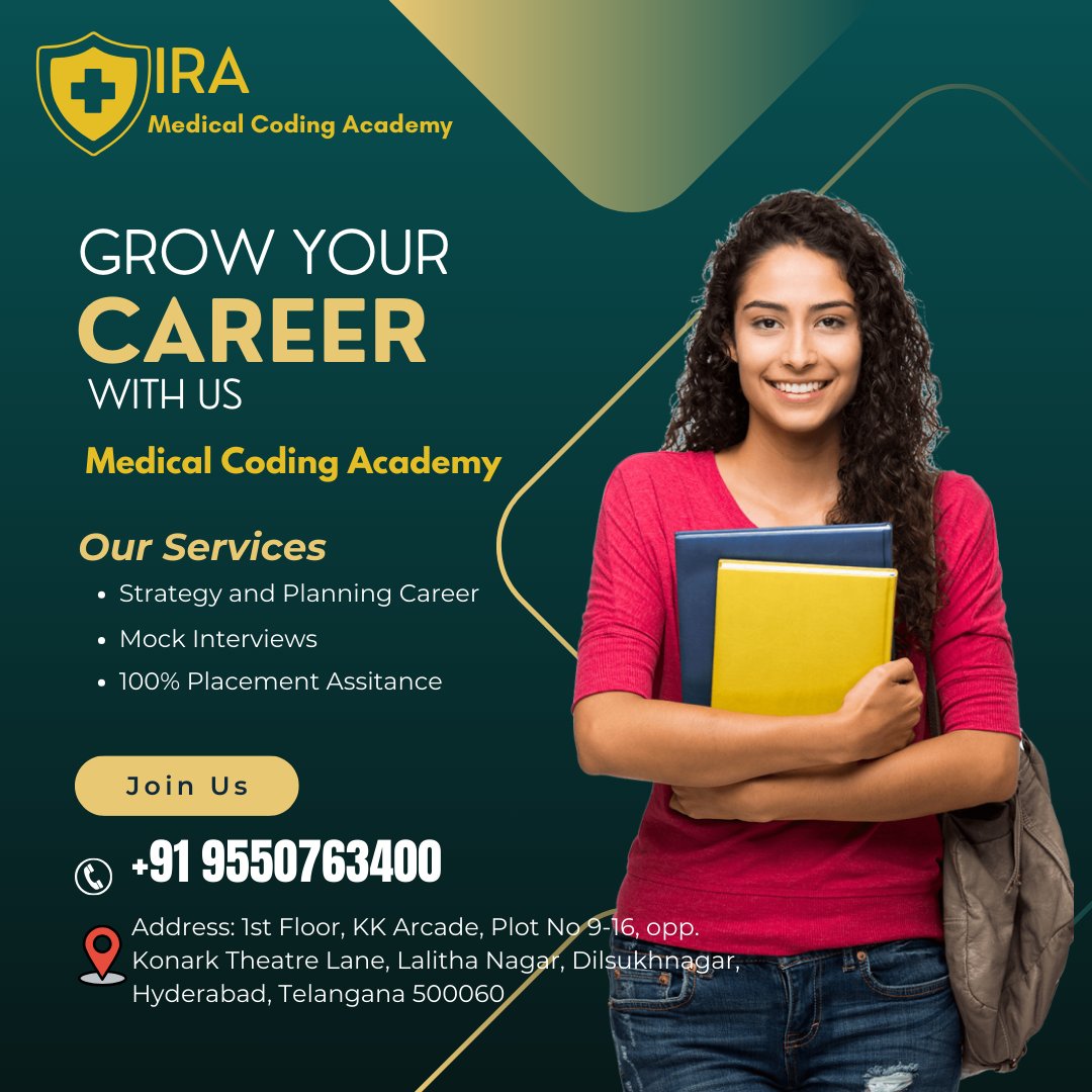 IraCoding's tweet image. IRA Medical Coding Academy
🚀 Start Your Journey to Becoming a Certified Medical Coder with IRA!
🎯 Precision, Accuracy, Success – Learn Medical Coding the Right Way at IRA!
#BestMedicalCodingTraining #Ameerpet #MedicalCodingInstitute #MedicalCodingTraining #HealthcareCareers