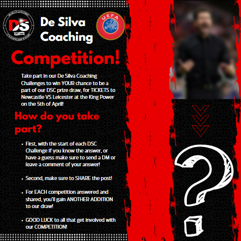 DeSilvaCoaching's tweet photo. DSC COMPETITION DAY 2!!!

For YOUR chance to win tickets to Newcastle United VS Leicester City, COMMENT below, or DM us the ANSWER to our competition, and make sure to SHARE this post!

Who is this ARGENTINE, and CURRENT LA LIGA manager blurred out below?🤔

Good Luck! https://t.co/HGeI5TYwnF