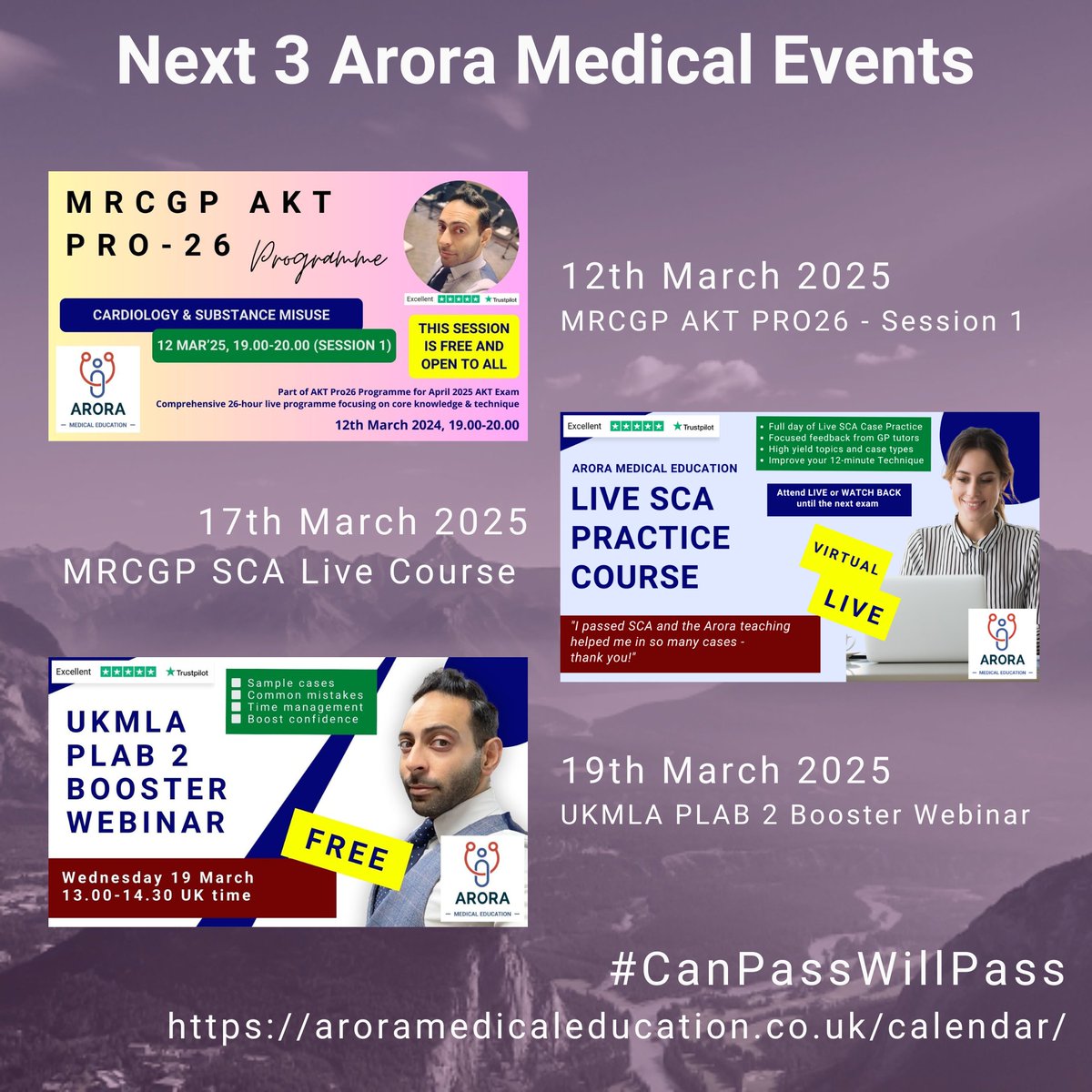 👉 Register for Upcoming Events &amp; Free Webinars: aroramedicaleducation.co.uk/calendar/

#CanPassWillPass #iWentWithArora