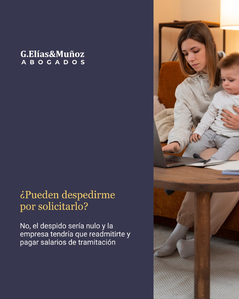 Teletrabajo por conciliación familiar: ¿Sabías que puedes solicitarlo? 💻🏡

Si tienes hijos menores de 12 años o familiares dependientes, podrías acceder a esta modalidad. Te explicamos quién puede solicitarlo y cómo funciona.

📲 Infórmate en nuestro carrusel