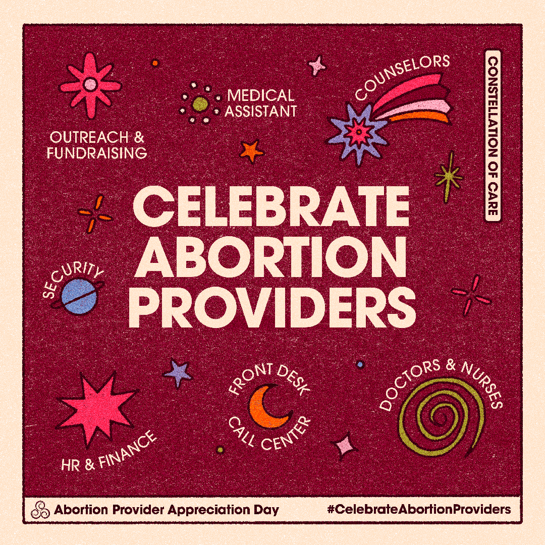 EquityForward's tweet image. We #CelebrateAbortionProviders for their compassion, brilliance, and bravery. They are guiding stars who help us shape our futures. ✨Happy Abortion Provider Appreciation Day! 

art by @fabiolitadraws