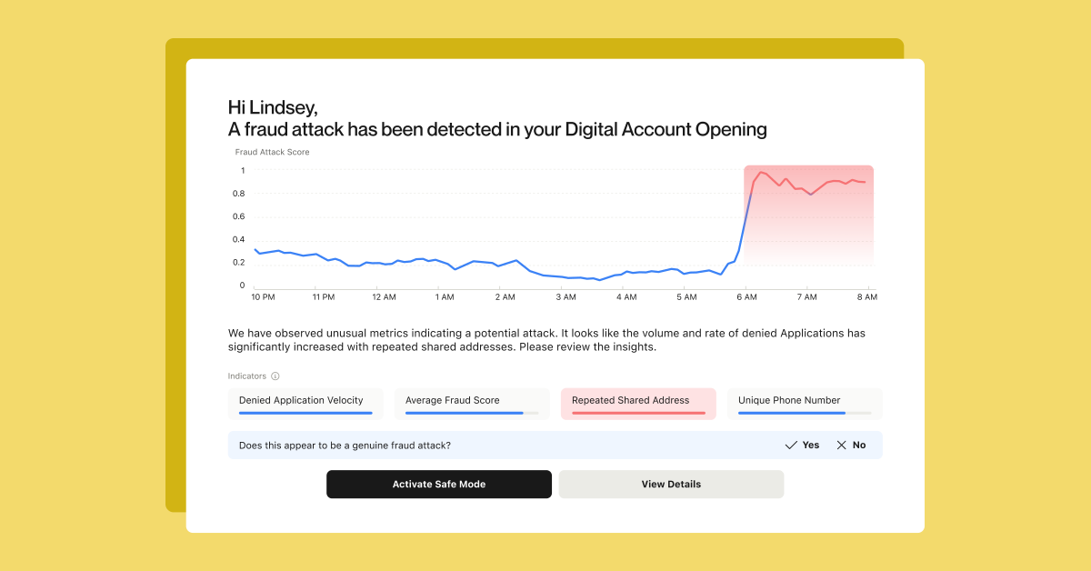 🚨 Introducing Fraud Attack Radar—Alloy’s AI-powered solution to identify fraud attacks in real-time, proactively alert clients, and stop fraudsters. 

⚙️ Learn more in this blog from our Chief Product Officer, Parilee Wang: alloy.com/blog/alloy-int…