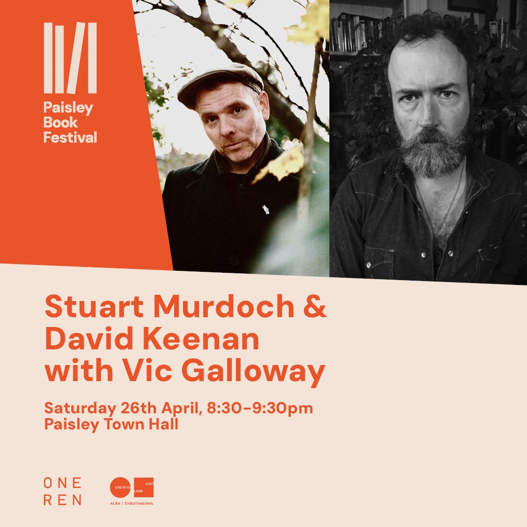 belle & sebastian (@bellesglasgow) on Twitter photo Catch Stuart and David Keenan at <a href="/BookPaisley/">PaisleyBookFest</a> next month with Vic Galloway. #PBF25📚📚 Tickets here👇paisleybookfestival.com/how-to-book/ Catch Stuart and David Keenan at <a href="/BookPaisley/">PaisleyBookFest</a> next month with Vic Galloway. #PBF25📚📚 Tickets here👇paisleybookfestival.com/how-to-book/