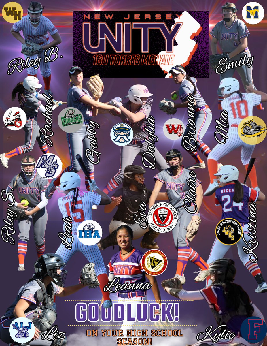 Be sure to follow your favorite crew from the "U" Good Luck Girls!!!
<a href="/NJUnityMchale/">NJ Unity 16U Torres/McHale</a> <a href="/S_McHale12/">Shawn</a> <a href="/ALLNJSoftball/">NJ softball</a> <a href="/LegacyLegendsS1/">Legacy & Legends Softball</a> <a href="/ExtraInningSB/">EXTRA INNING SOFTBALL</a> <a href="/SBRRetweets/">Softball Recruiting Reposts</a> <a href="/CoastRecruits/">Coast 2 Coast Recruits</a> <a href="/IHartFastpitch/">I❤️Fastpitch</a> <a href="/UnityNewJersey/">New Jersey Unity</a>