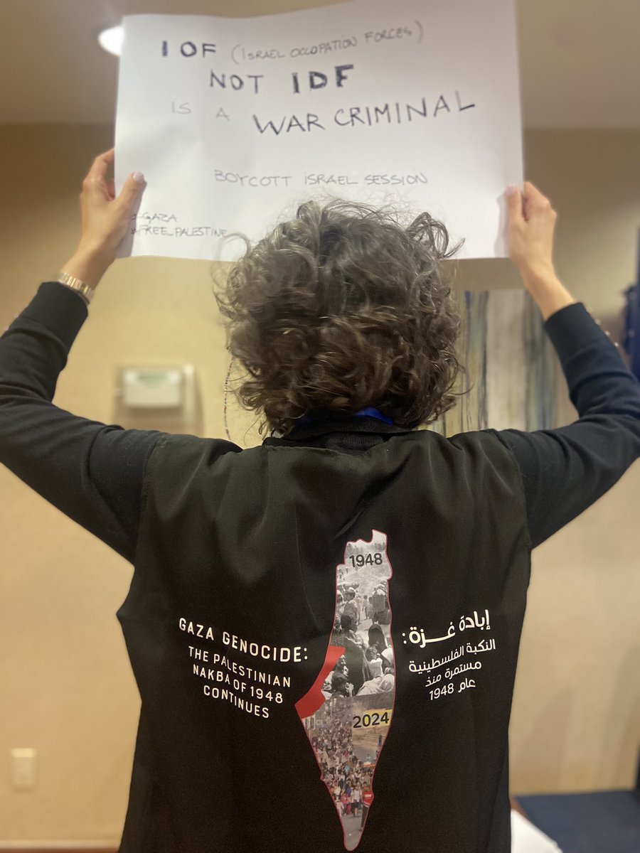 Perpetrators of genocide are NOT victims #BoycottIsraelSession #CSW69 #Beijing30