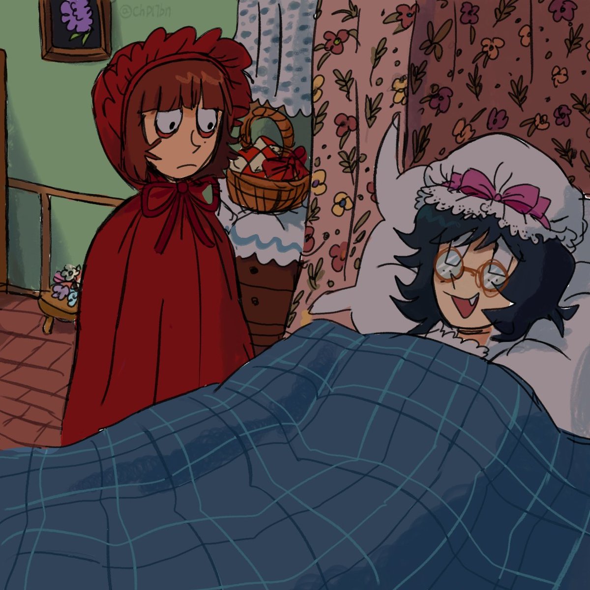 ChDl7bn's tweet photo. Little Red Riding Hood #onewheatmark https://t.co/qCFnw6g2NV