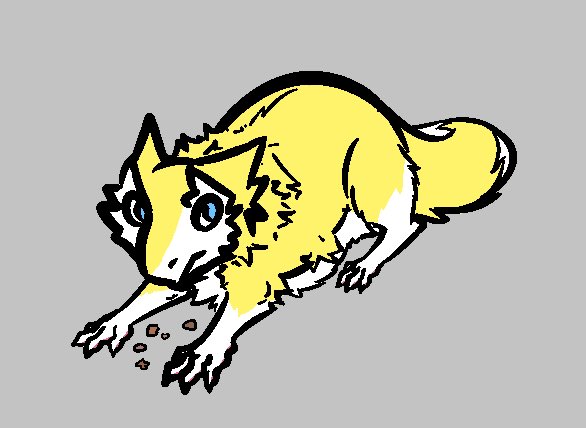 This is the “get away from my treats” defensive stance