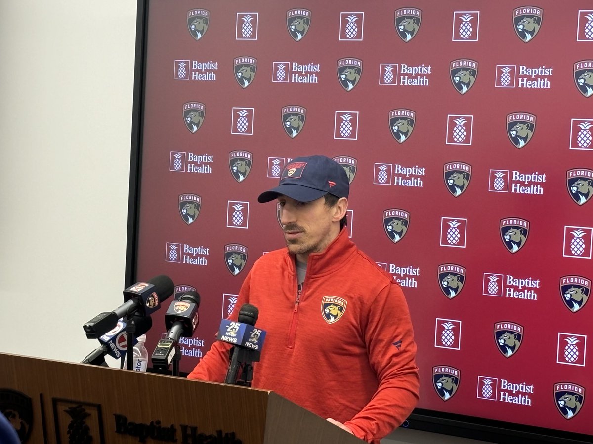 DougPlagens's tweet image. Brad Marchand introduced to the media as a member of the ⁦@FlaPanthers