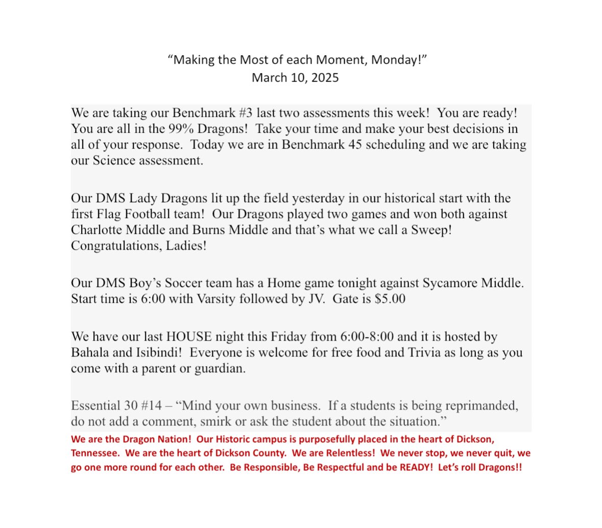 DicksonMiddleSchool (@dmsdragons) on Twitter photo 