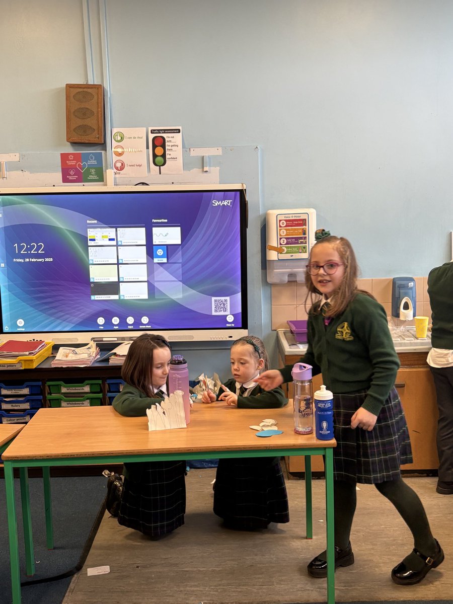 Some Primary 3’s using finger puppets to act out our ‘Peter and the Wolf’ story for Talk for Writing. 🙌
